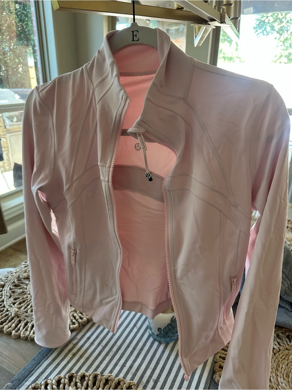 Lululemon Pink Women's Jacket & Coat - Lightweight Zip Front